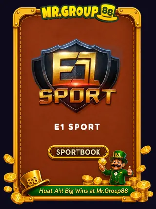 E1 Sport game provider card at MrGroup88 - mrgroup88my.io