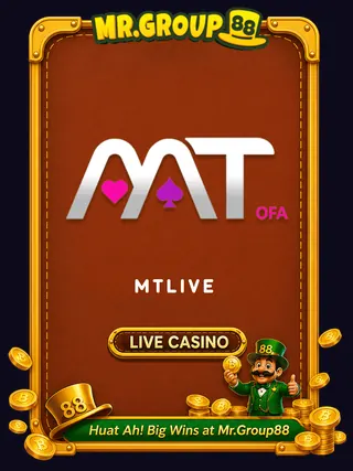 MT Live game provider card at MrGroup88 - mrgroup88my.io